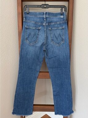 MOTHER Straight-Leg Jeans in Medium Blue Wash